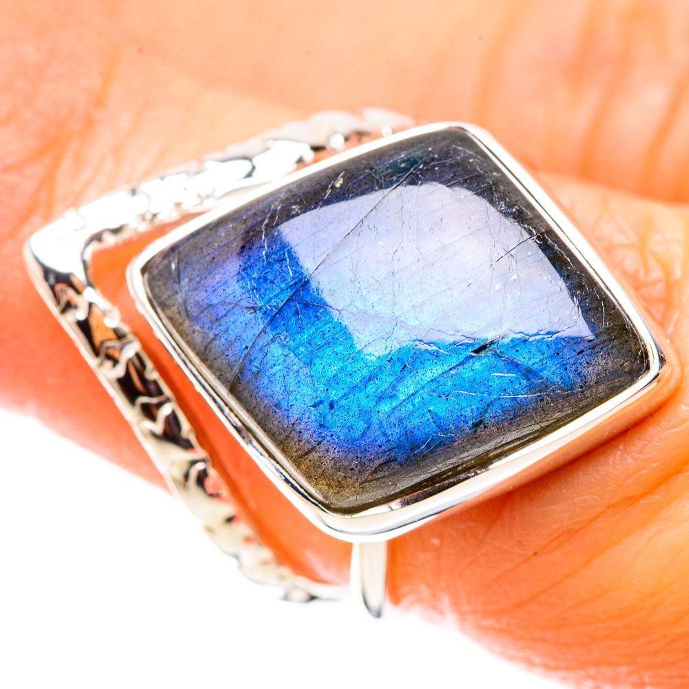 Premium Labradorite Ring Size 6 (925 Sterling Silver) RING138046