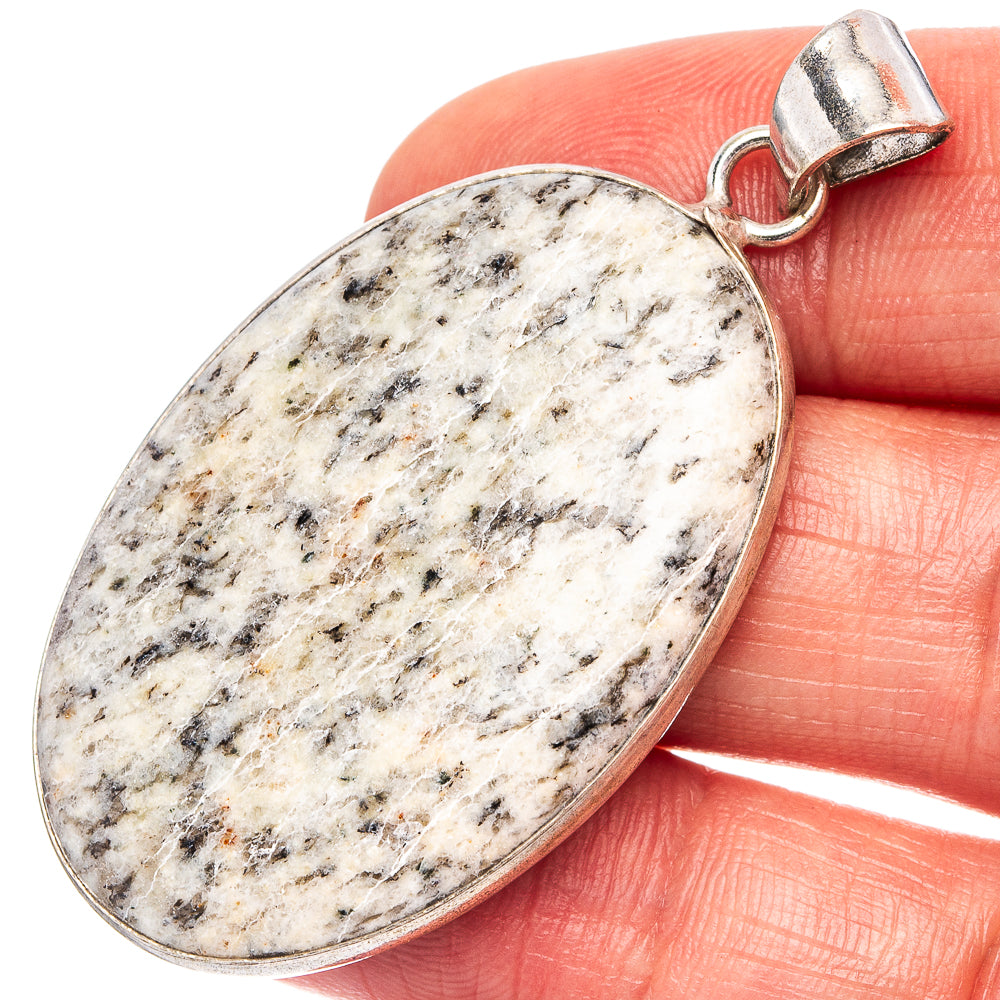 K2 Blue Azurite Pendant 2" (Silver Plated)