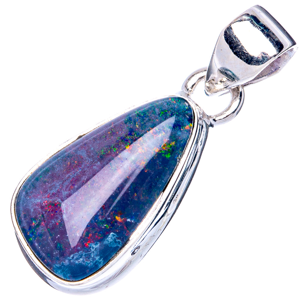 Rare Triplet Opal 925 Sterling Silver Pendant 1 1/8" (925 Sterling Silver) P41943
