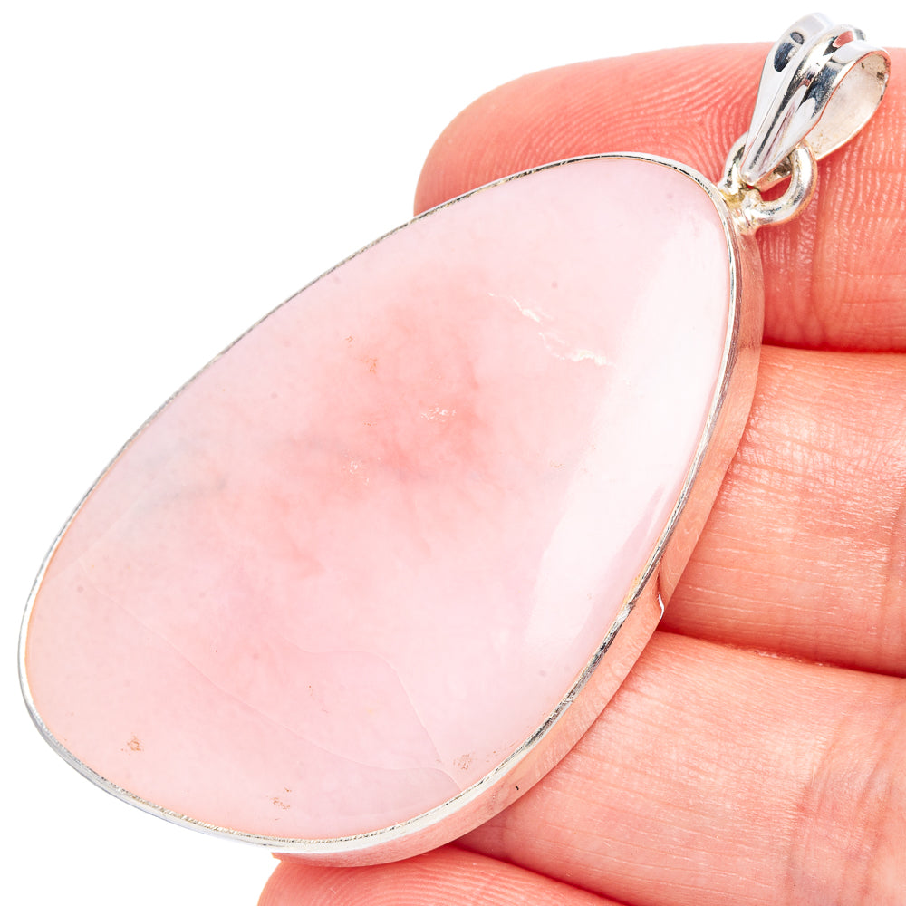 Pink Opal Pendant 2 1/4" (925 Sterling Silver) P40527