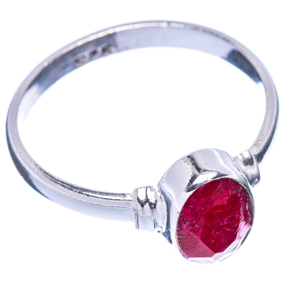 Red Sillimnate 925 Sterling Silver Ring Size 6.75 (925 Sterling Silver) R5309