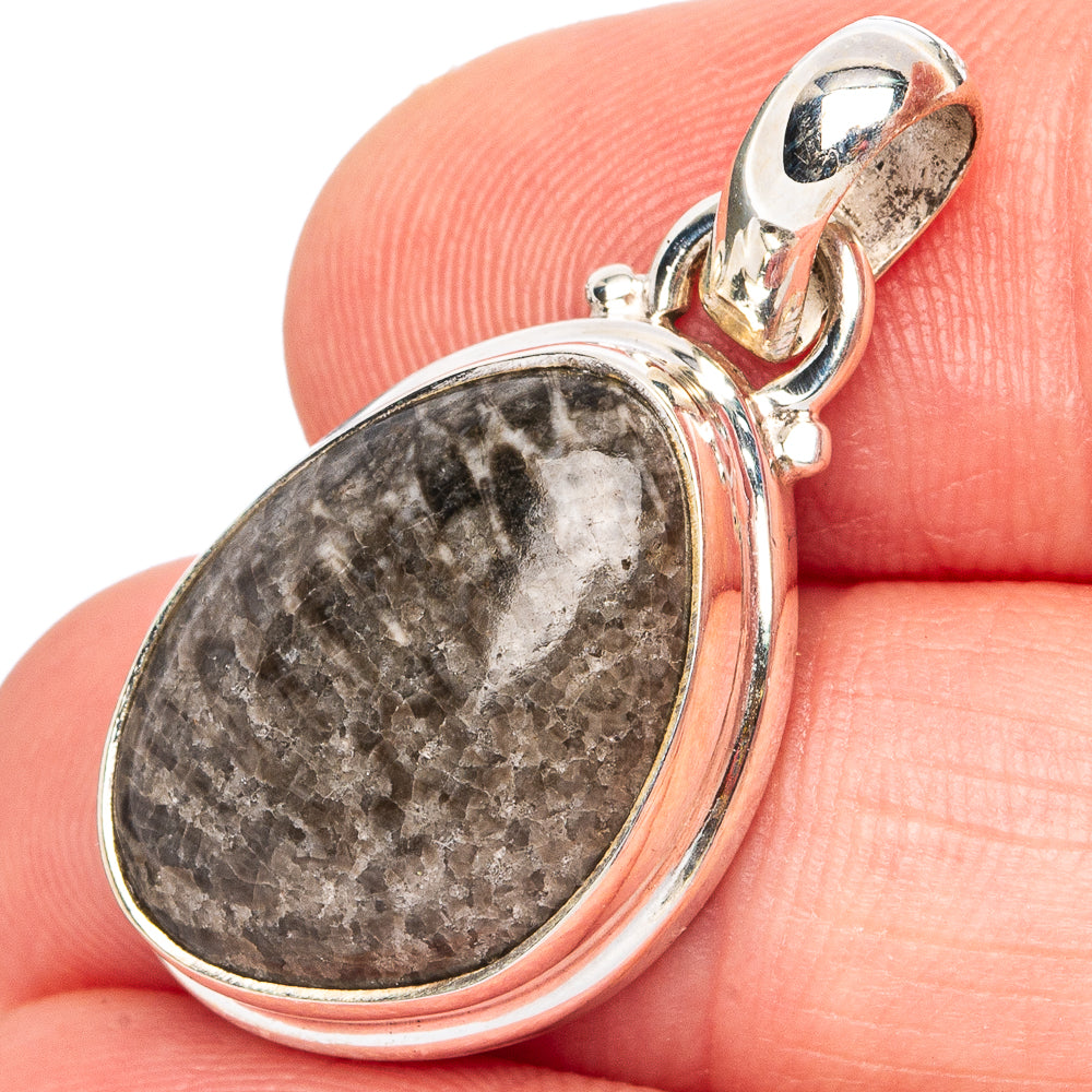 Stingray Coral Pendant 1 1/4" (.925 Sterling Silver)