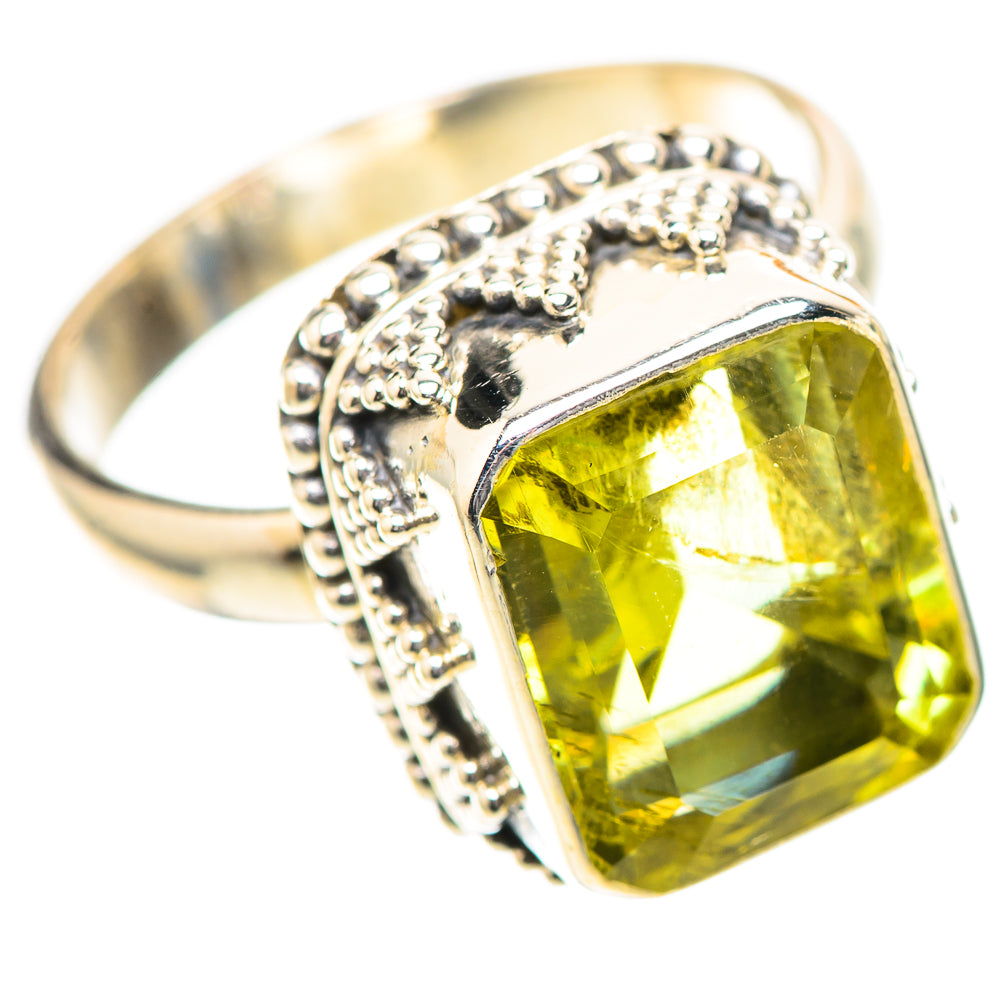 Faceted Citrine Ring Size 8.25 (925 Sterling Silver) RING139195