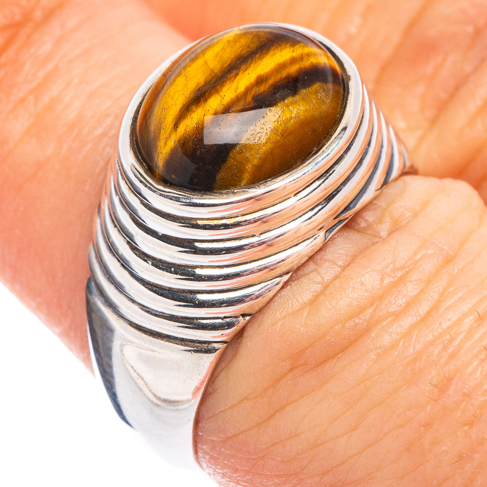 Tiger Eye Ring Size 7 (.925 Sterling Silver)