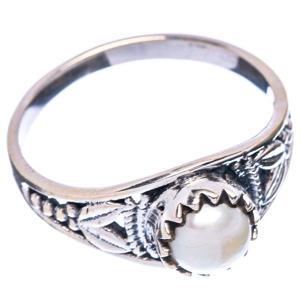 Cultured Pearl Dainty Ring Size 7.5 (925 Sterling Silver) R5912