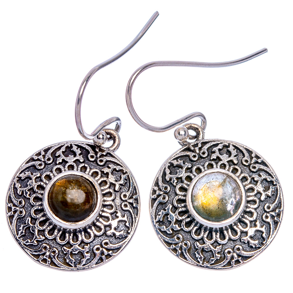 Labradorite Earrings 1 1/4" (925 Sterling Silver) E433216