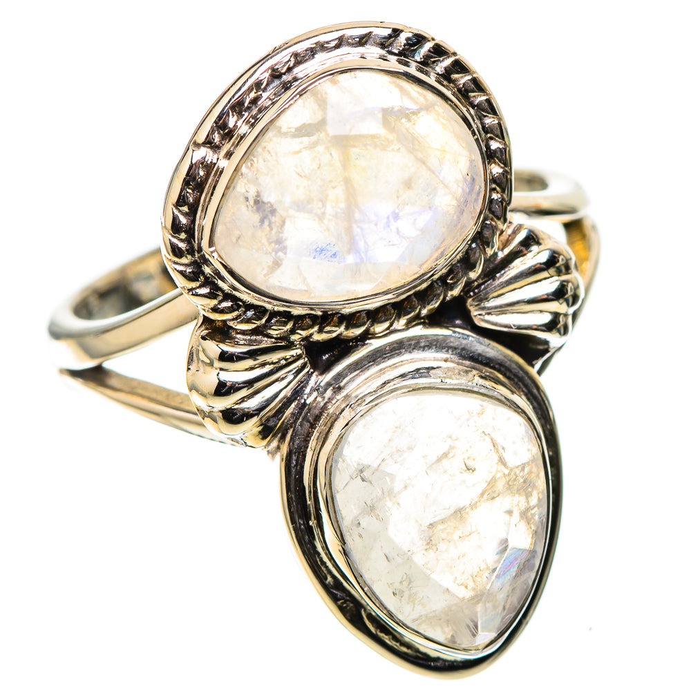 Premium Rainbow Moonstone Ring Size 8 (925 Sterling Silver) RING138111