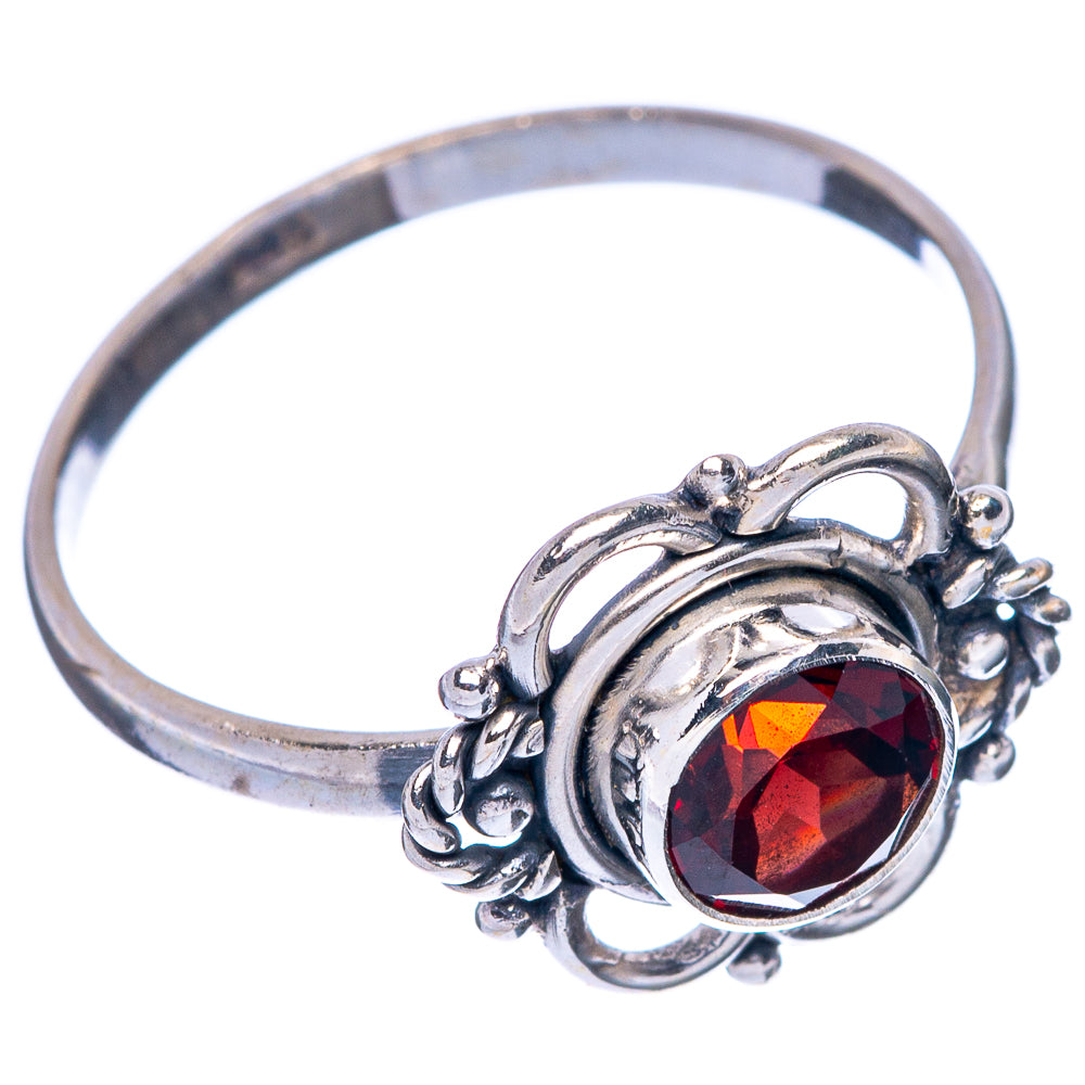 Garnet Dainty Ring Size 8 (925 Sterling Silver) R145746
