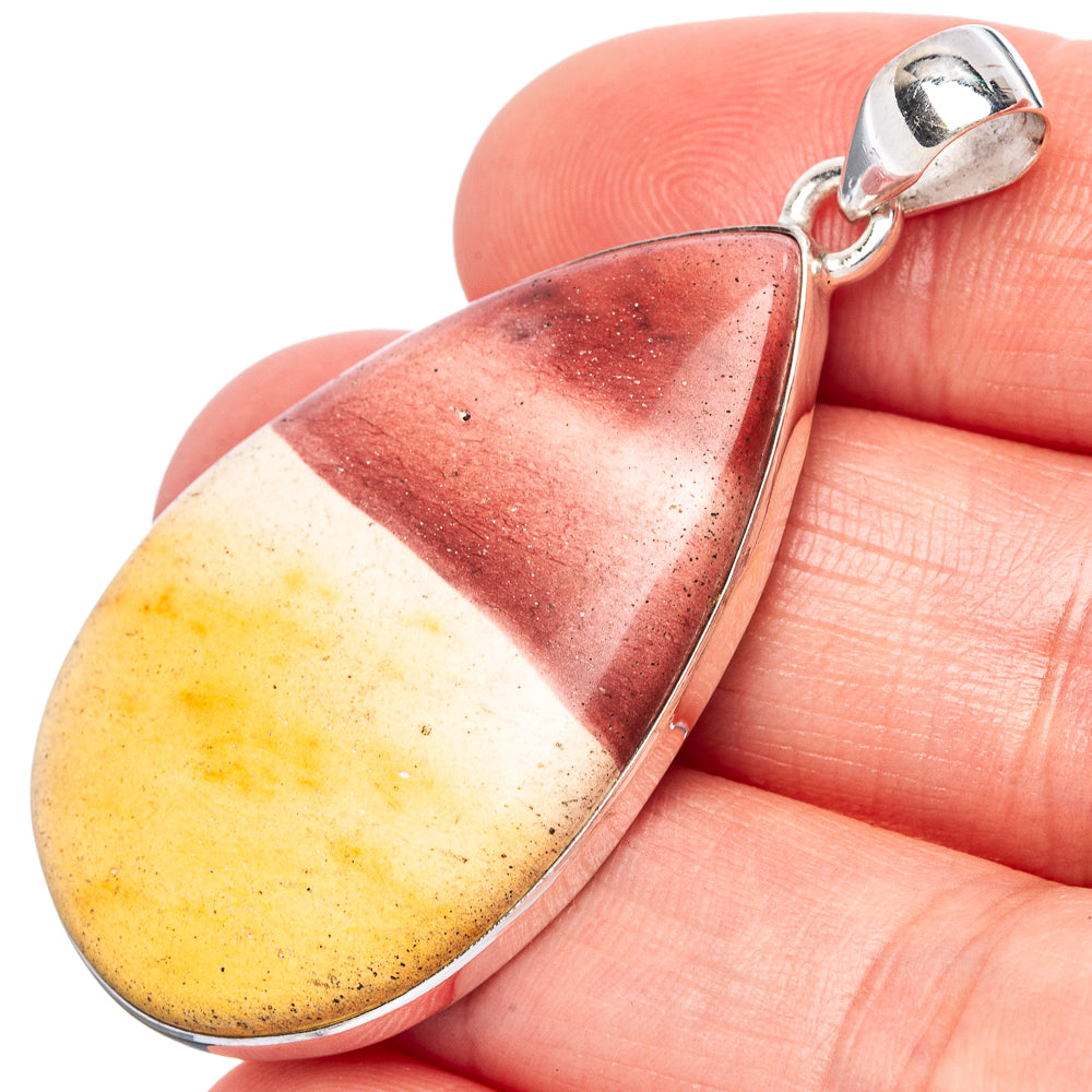 Mookaite Pendant 1 7/8" (925 Sterling Silver) P43118