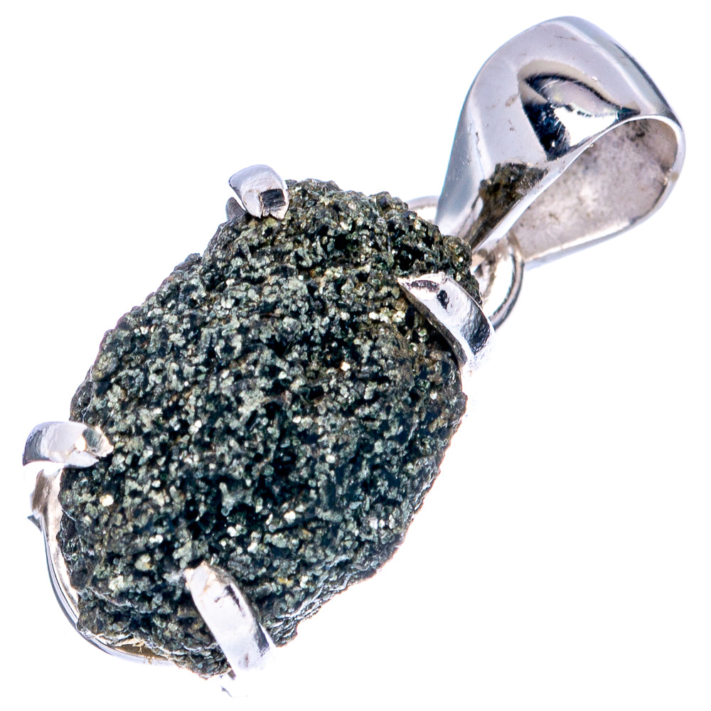 Raw Seraphinite Pendant 1 1/8" (925 Sterling Silver) P41491