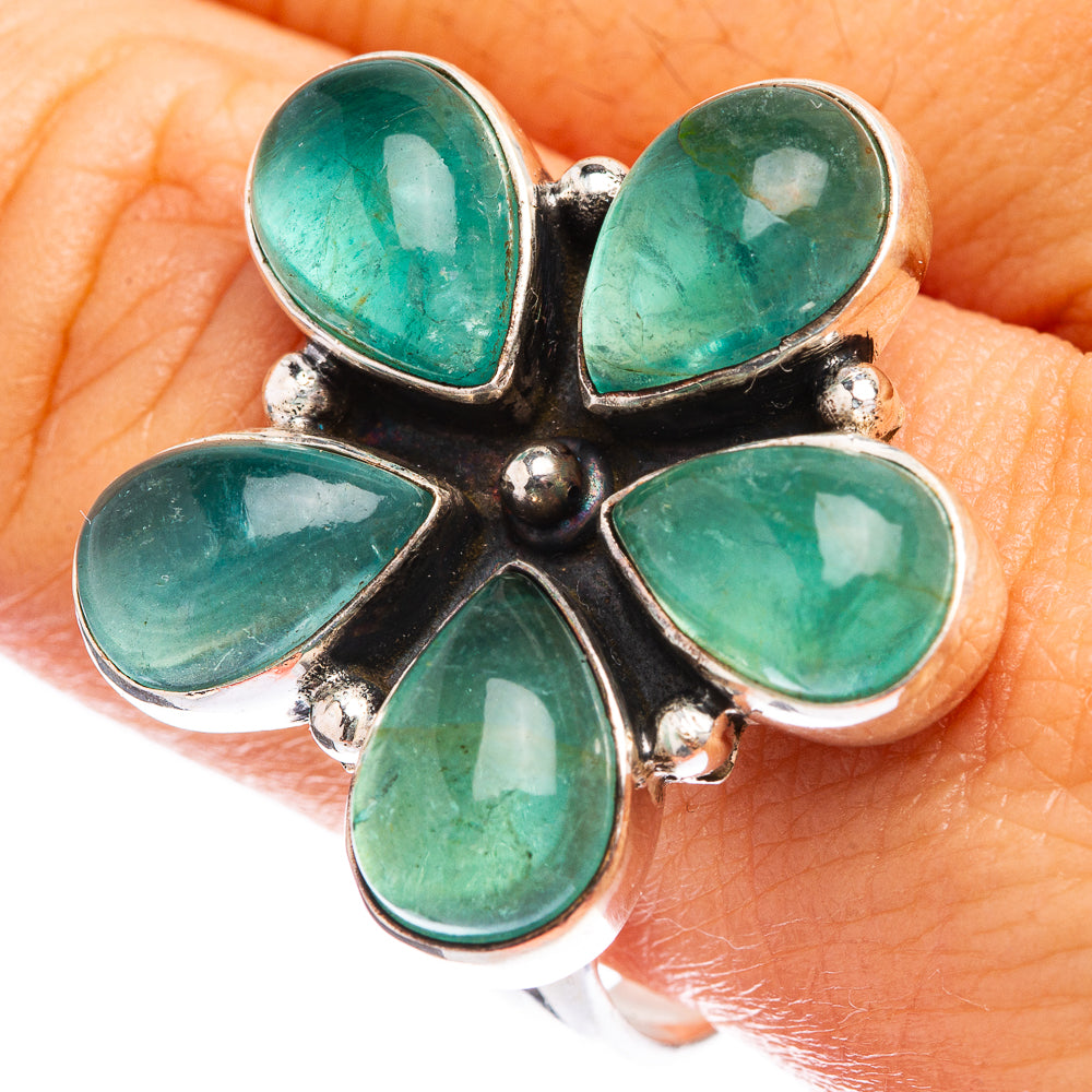 Blue Fluorite Ring Size 11 (925 Sterling Silver) R142617