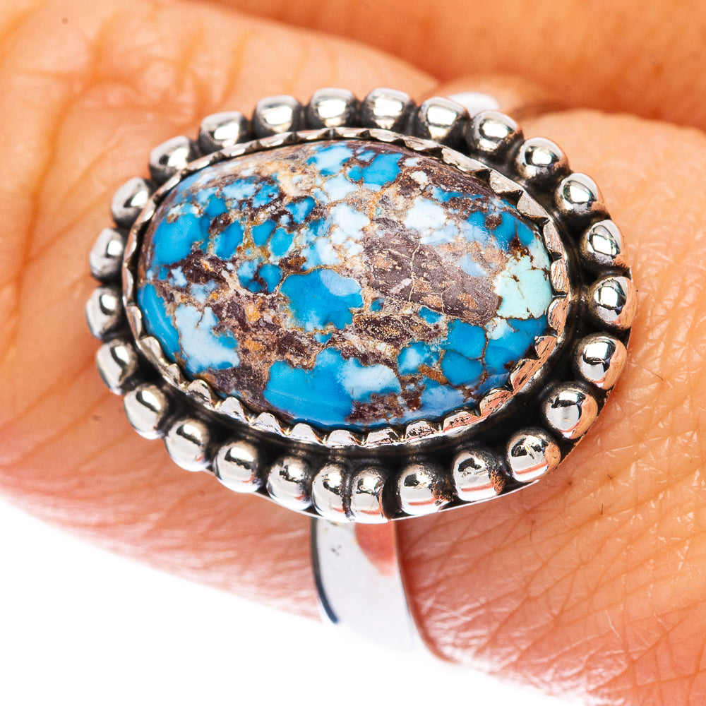 Rare Golden Hills Turquoise Ring Size 8 (925 Sterling Silver) R2974