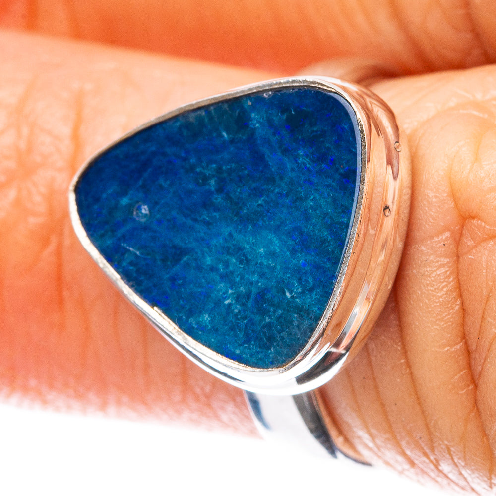 Rare Doublet Opal Ring Size 5 (925 Sterling Silver) R4127