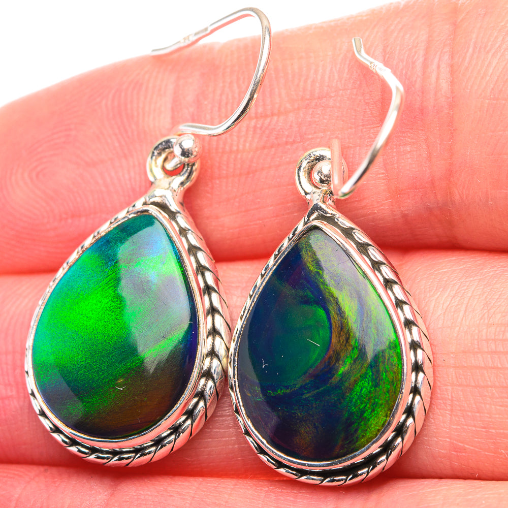 Aura Opal Earrings 1 3/8" (925 Sterling Silver) EARR432149