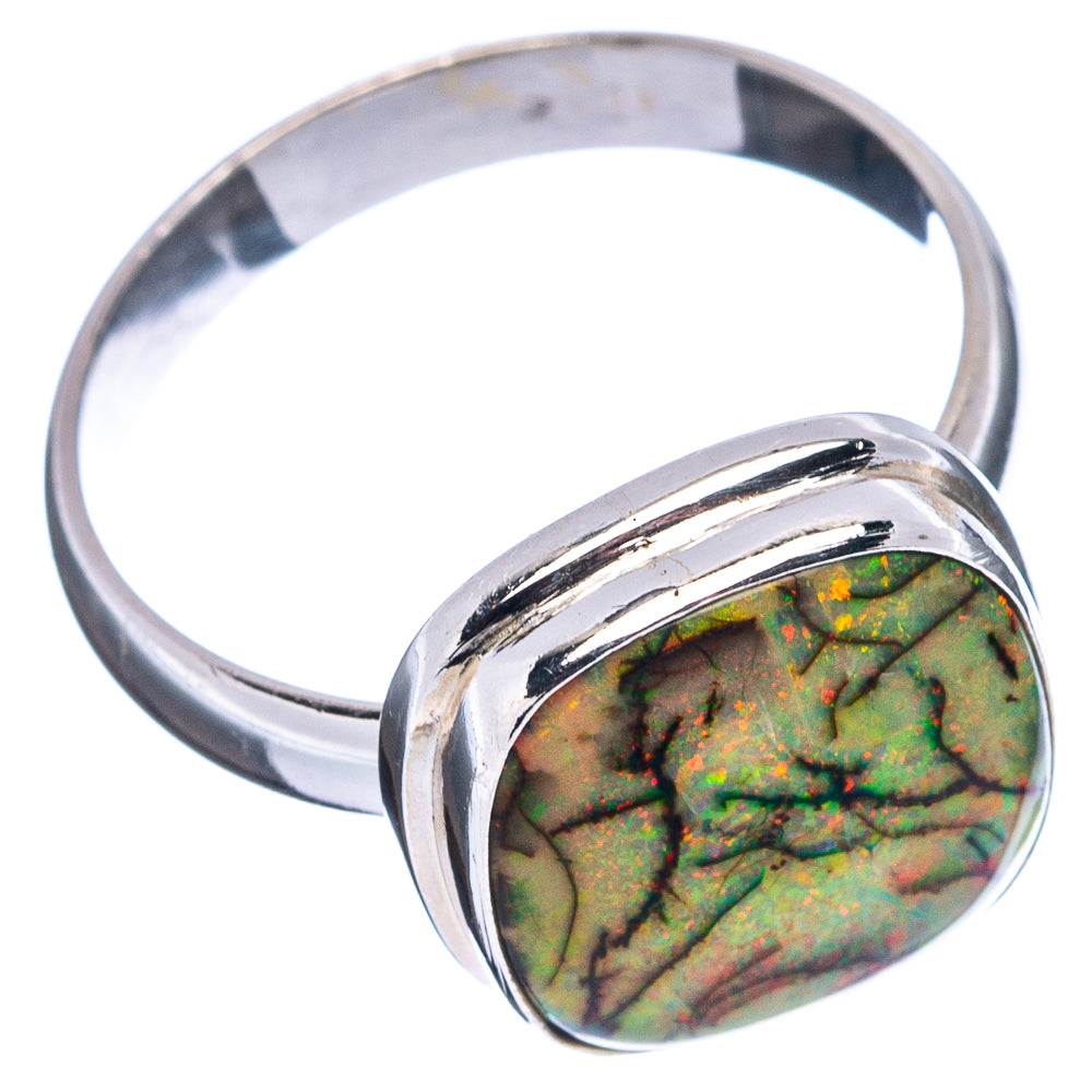 Rare Sterling Opal Ring Size 8.75 (.925 Sterling Silver)