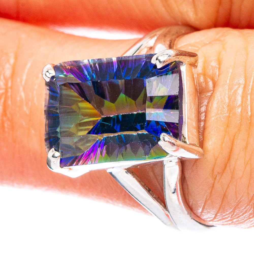 Mystic Topaz 925 Sterling Silver Ring Size 7.5 (925 Sterling Silver) R6233