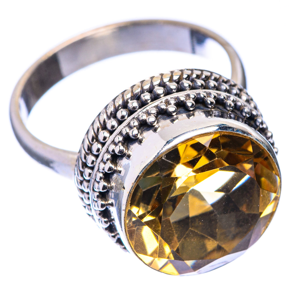 Faceted Citrine Ring Size 7.25 (925 Sterling Silver) R141286