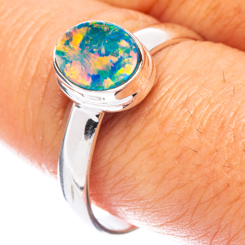 Rare Doublet Opal Ring Size 9.5 (925 Sterling Silver) R7140