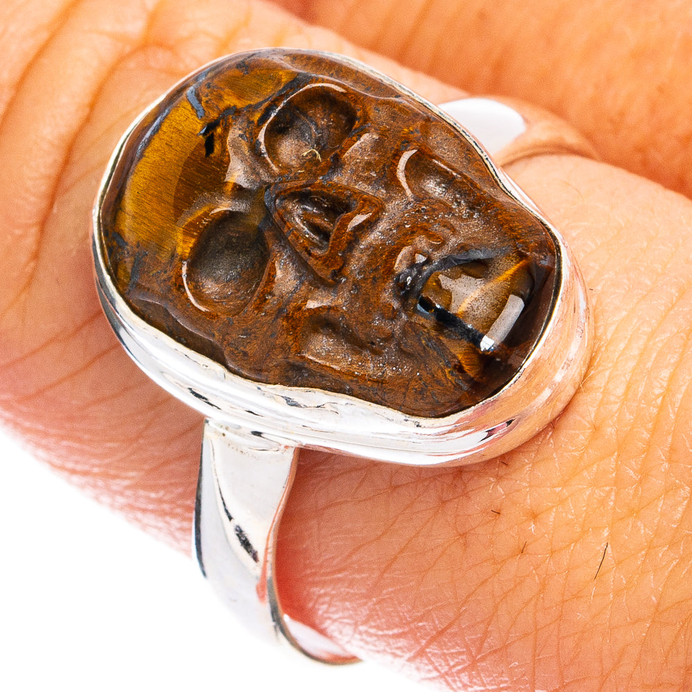 Goldstone Skull Ring Size 9.75 (925 Sterling Silver) R8369