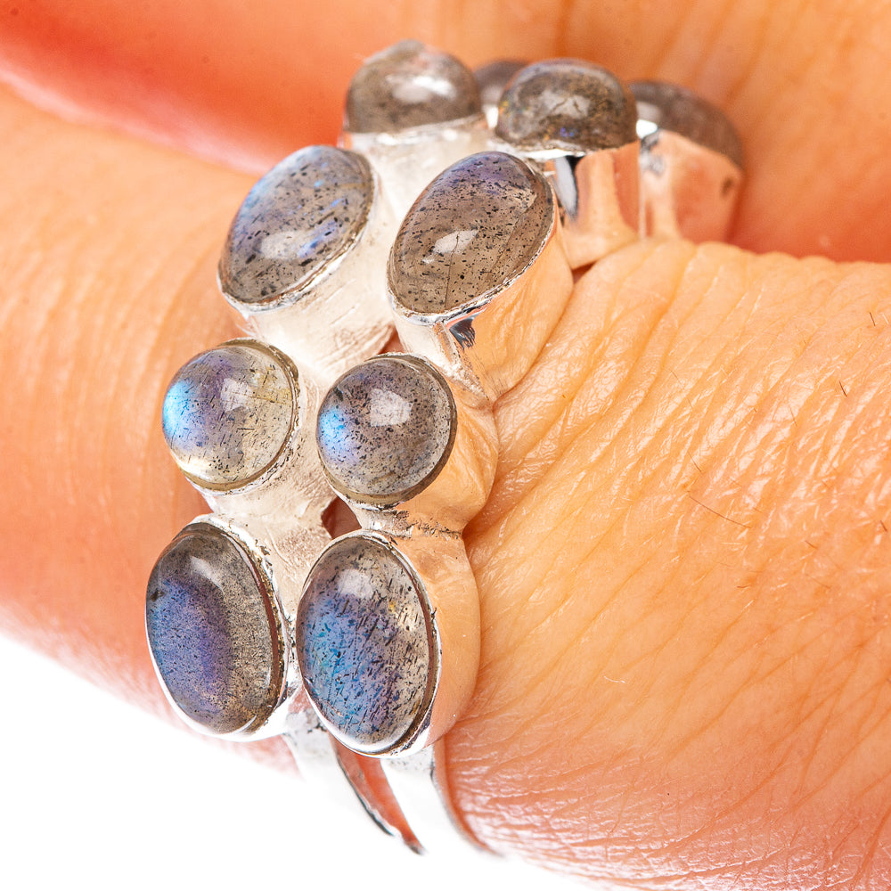 Labradorite 925 Sterling Silver Ring Size 7.5 (925 Sterling Silver) R5448