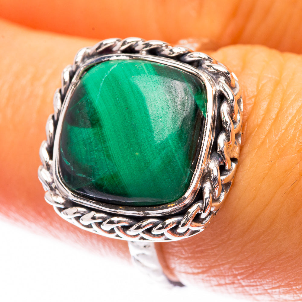 Premium Malachite Ring Size 7 (925 Sterling Silver) R141793