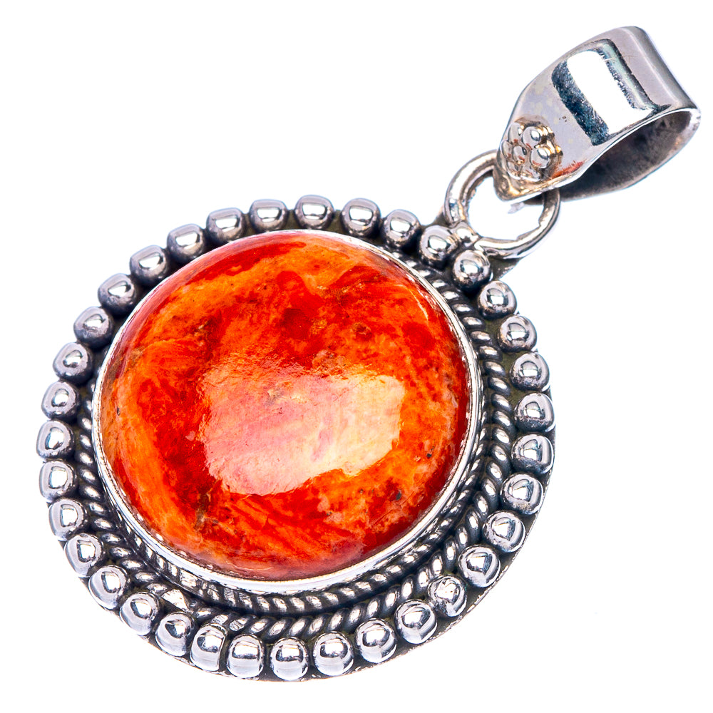 Sponge Coral Pendant 1 1/4" (925 Sterling Silver) P41083