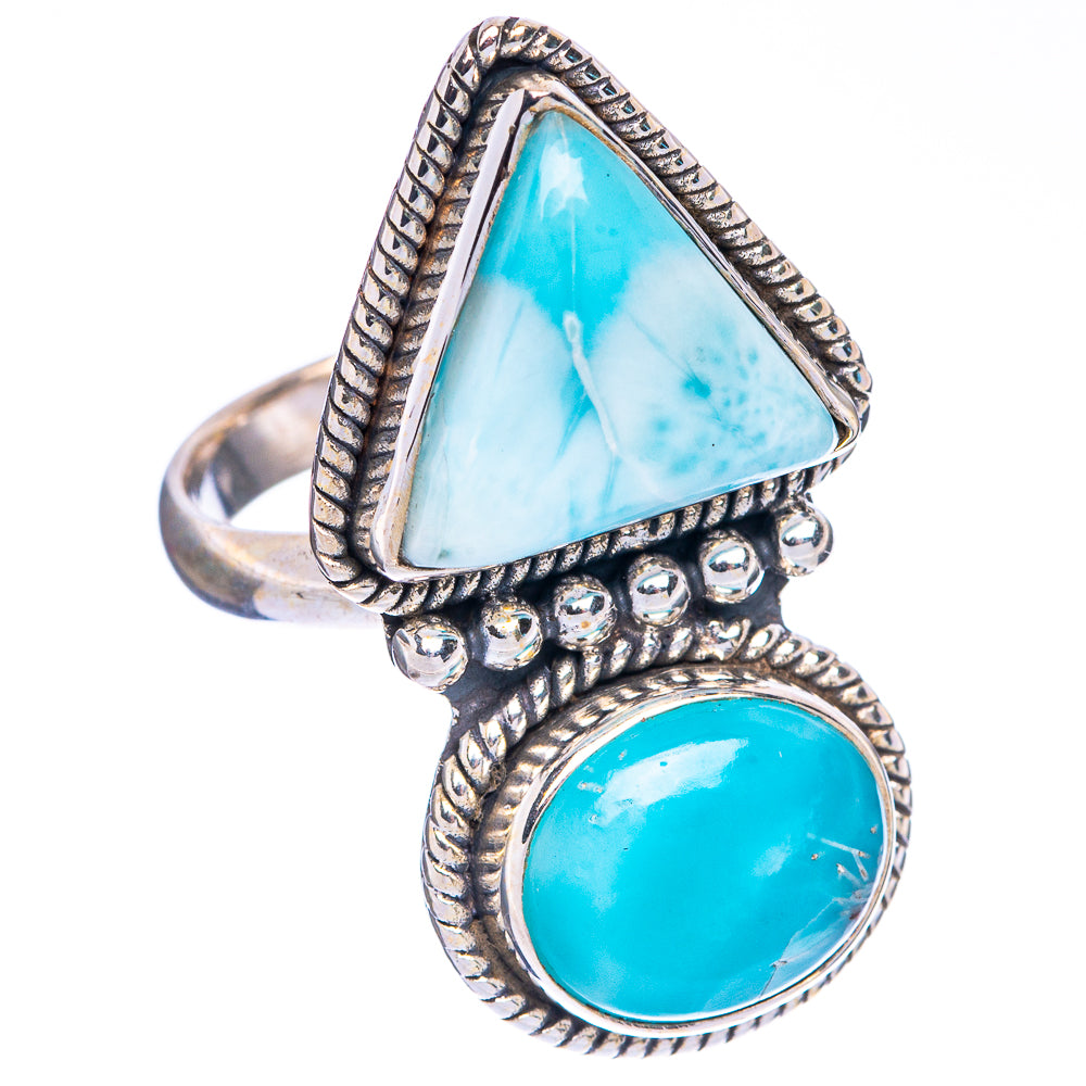 Large Larimar Ring Size 5 (925 Sterling Silver) R1196