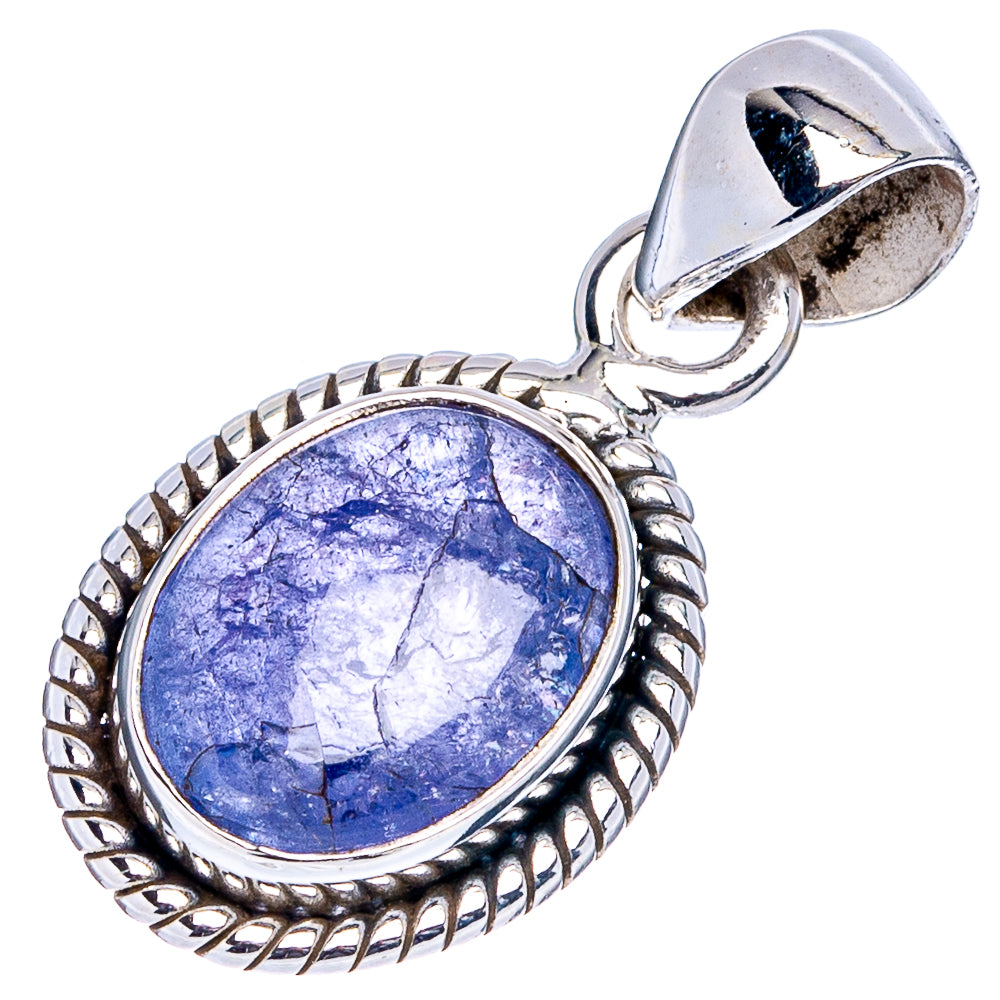 Rare Tanzanite Pendant 1" (.925 Sterling Silver)