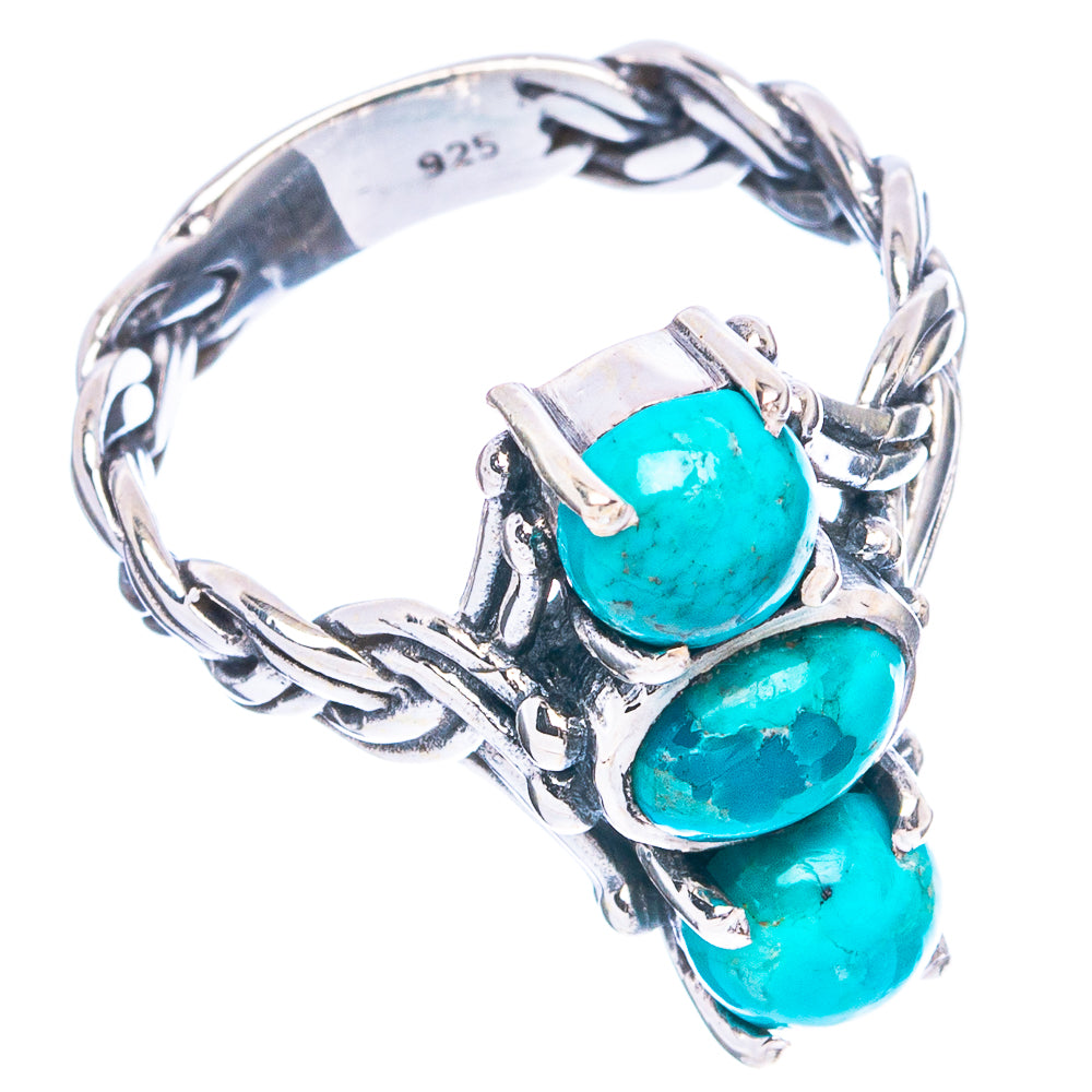 Rare Arizona Turquoise Ring Size 7.75 (925 Sterling Silver) R4817