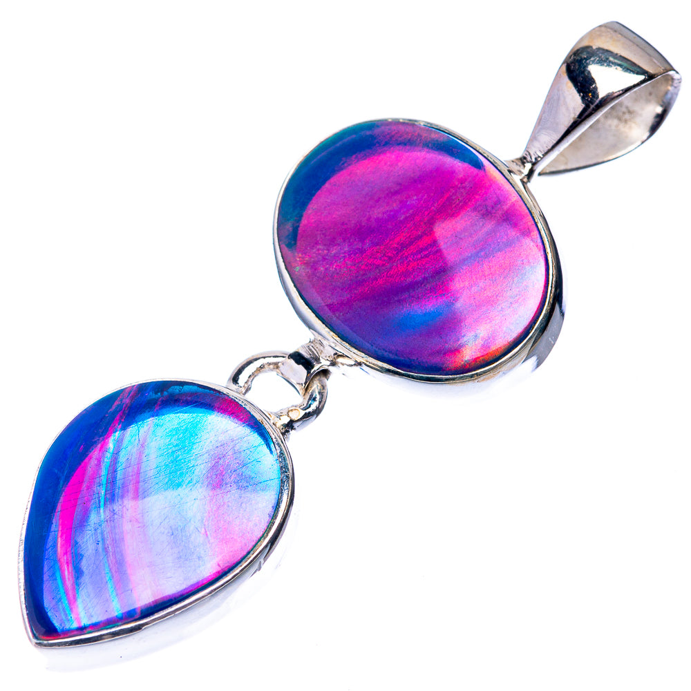 Aura Opal Pendant 1 3/4" (925 Sterling Silver) P39305