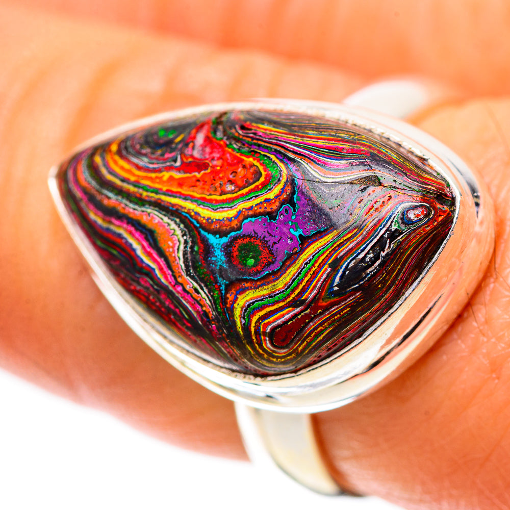 Fordite Ring Size 7.25 (925 Sterling Silver) RING138553