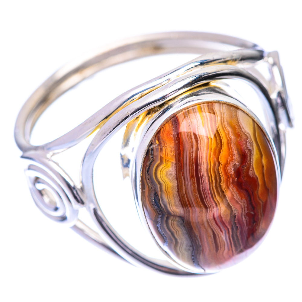 Laguna Lace Agate Ring Size 10.5 (925 Sterling Silver) R140913