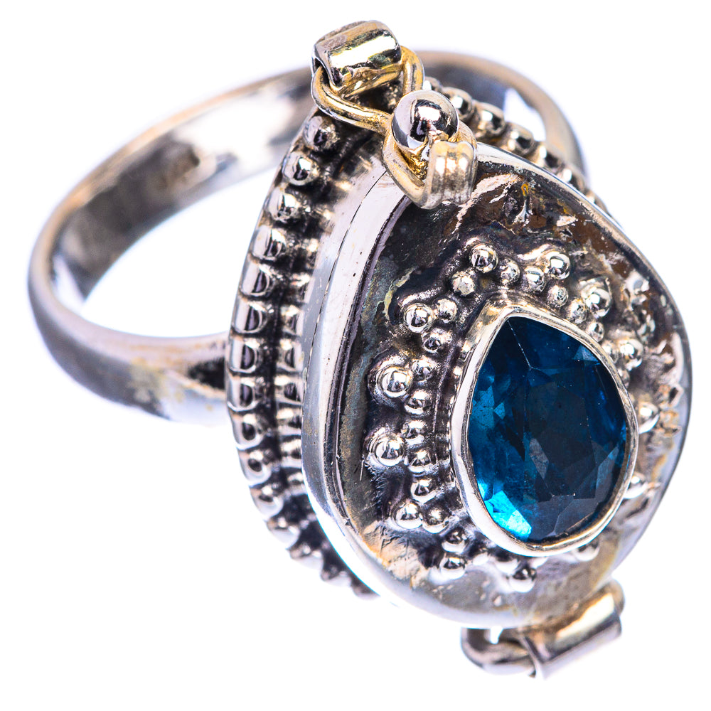 Poison Blue Topaz Ring Size 6.75 (925 Sterling Silver) RING143303
