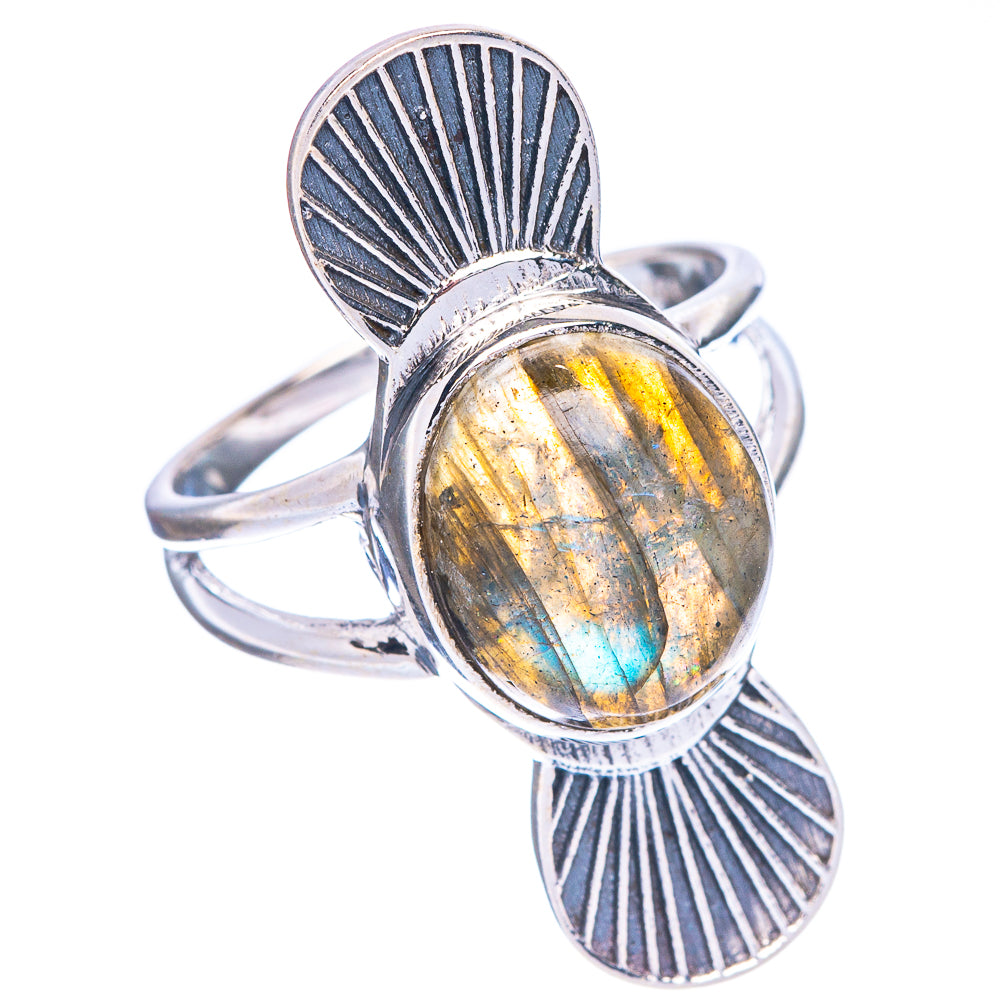 Labradorite Ring Size 6.75 (925 Sterling Silver) R1057