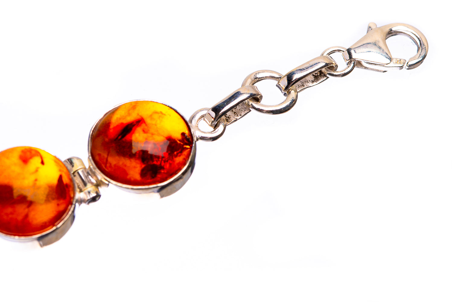 Balctic Amber 925 Sterling Silver Bracelet 7" to 8" B90249