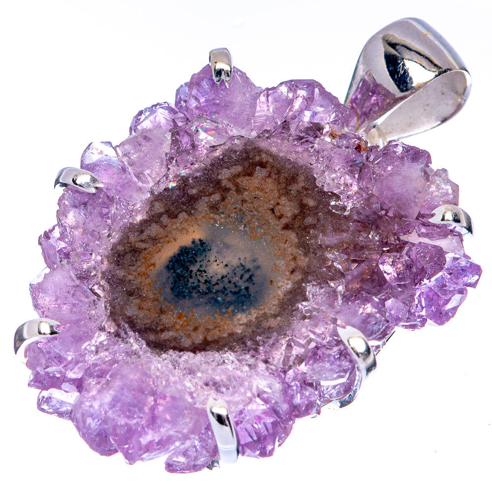 Amethyst Stalactite Pendant 1 1/2" (925 Sterling Silver) P41518