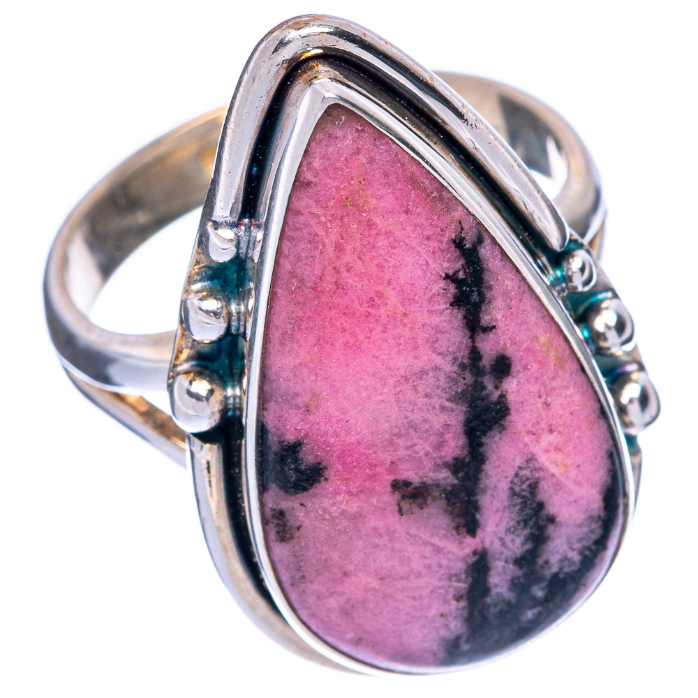 Large Rhodonite Ring Size 9 (925 Sterling Silver) R145315