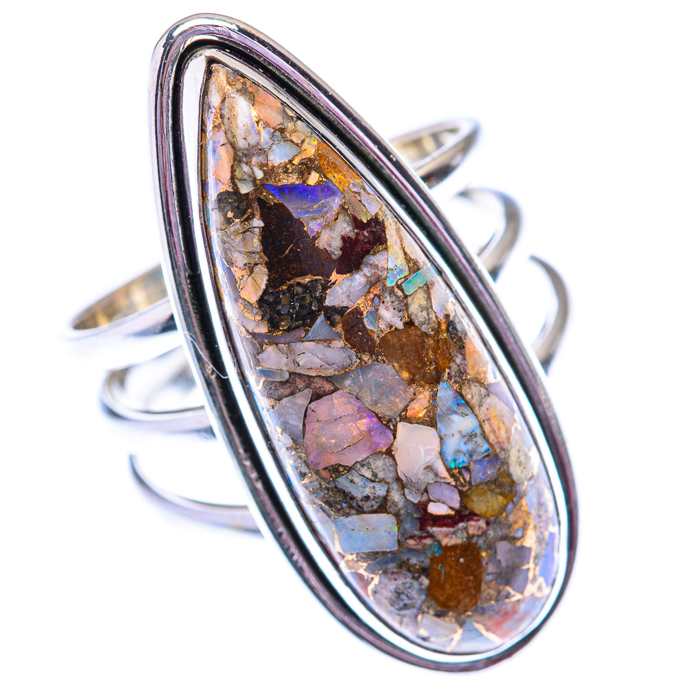Large Brecciated Ethiopian Opal 925 Sterling Silver Ring Size 10.5 (925 Sterling Silver) RING140445