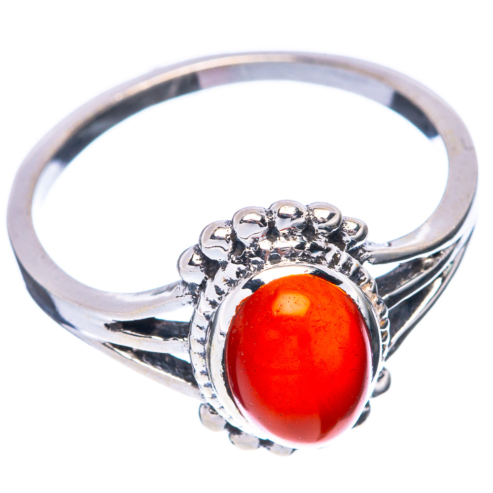 Carnelian Ring Size 6.75 (925 Sterling Silver) R5616