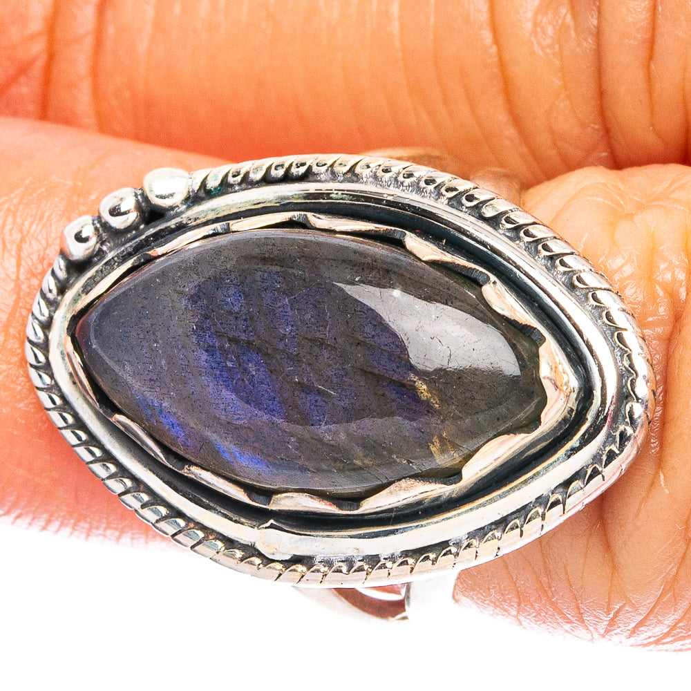 Labradorite 925 Sterling Silver Ring Size 5.5 (925 Sterling Silver) R6211