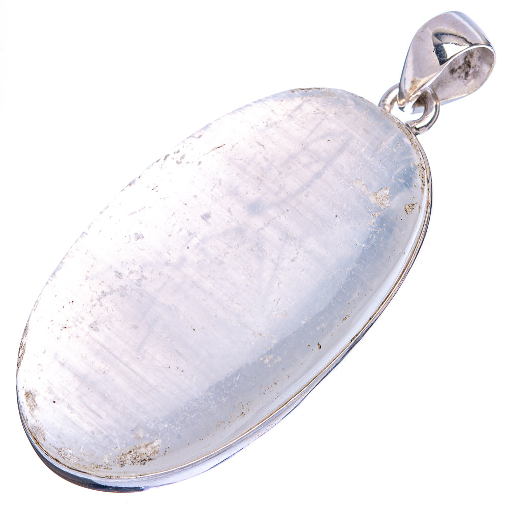 Selenite Pendant 1 7/8" (925 Sterling Silver) P43111