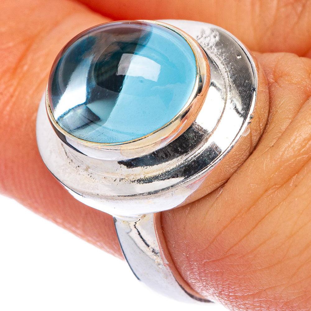 Natural Aquamarine Ring Size 6.5 (925 Sterling Silver) R145942