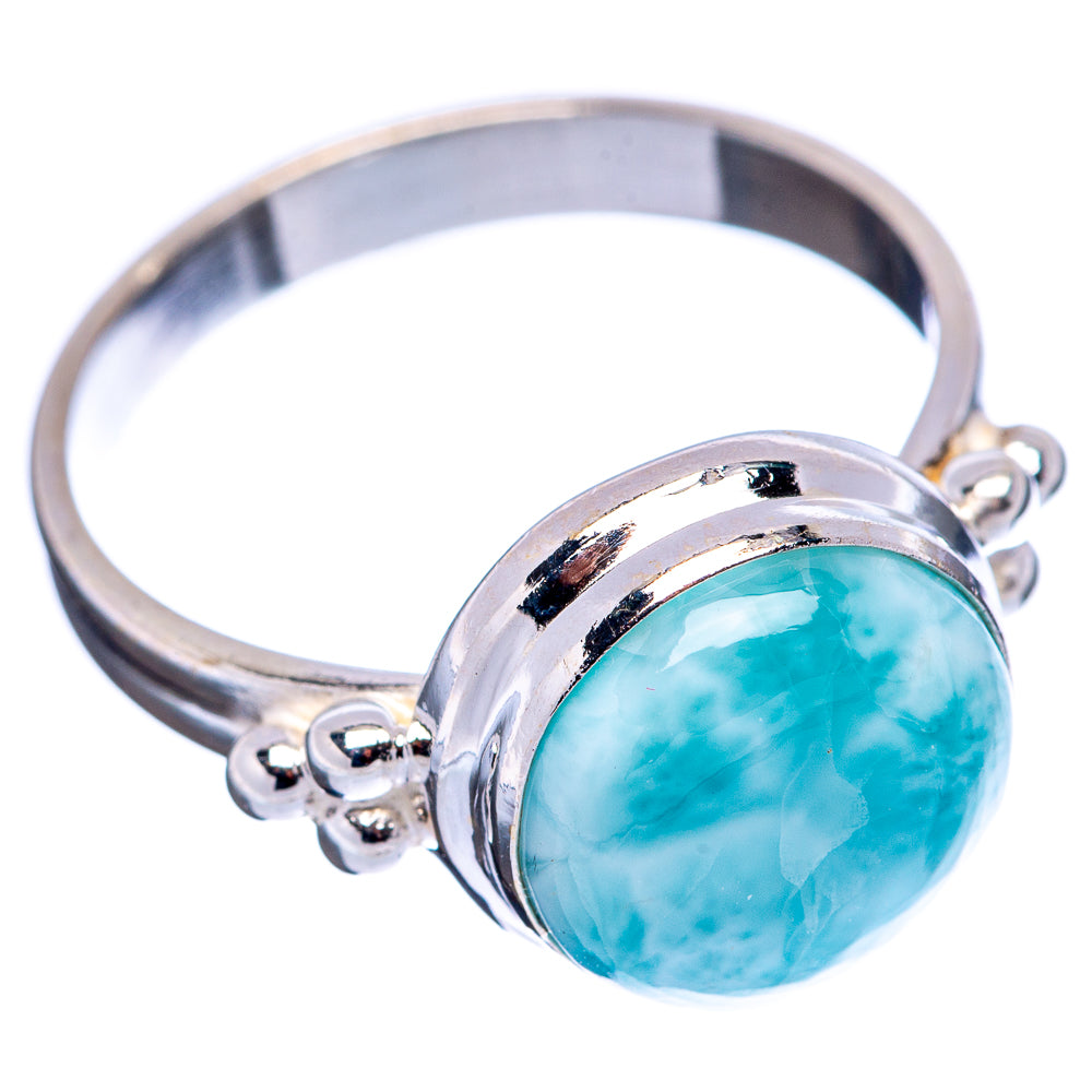 Rare Larimar Ring Size 8.5 (.925 Sterling Silver)
