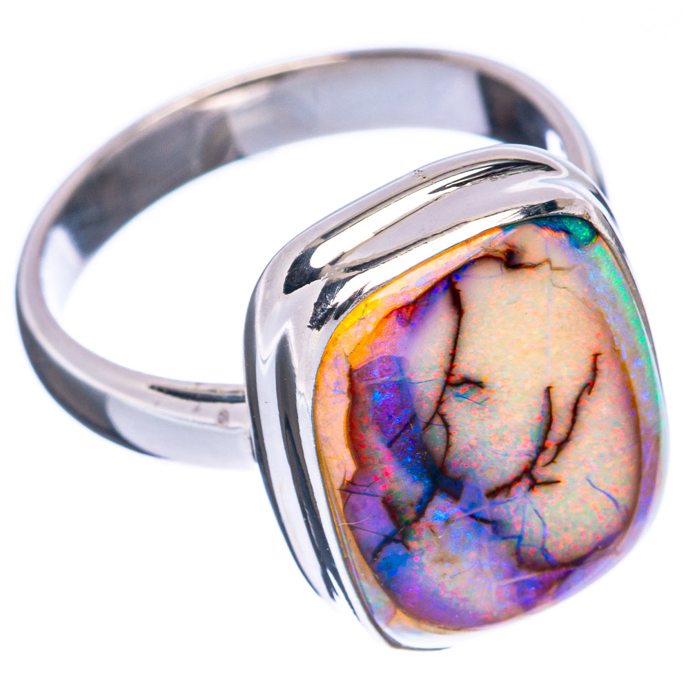 Rare Sterling Opal Ring Size 7.25 (925 Sterling Silver) R3036