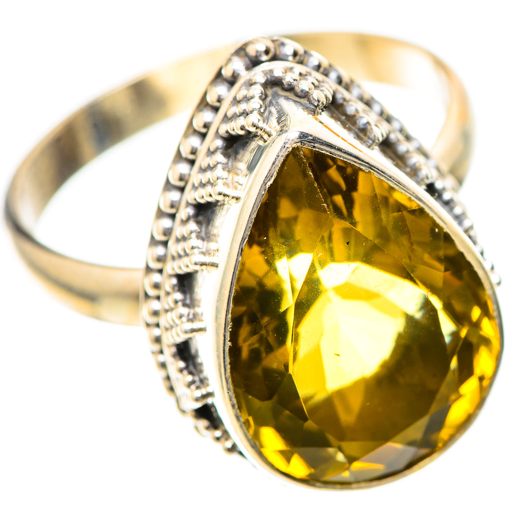 Faceted Citrine Ring Size 11 (925 Sterling Silver) RING139728
