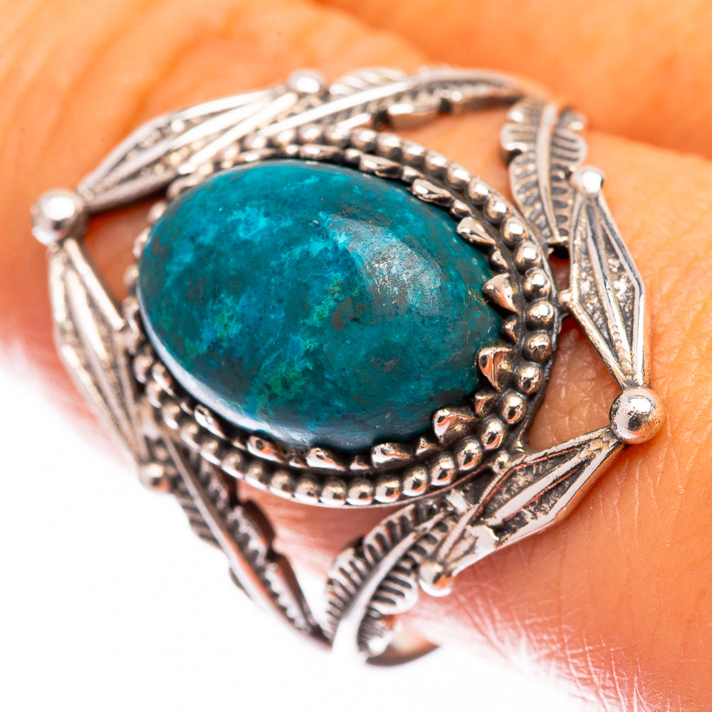 Chrysocolla Ring Size 10 (925 Sterling Silver) R140748