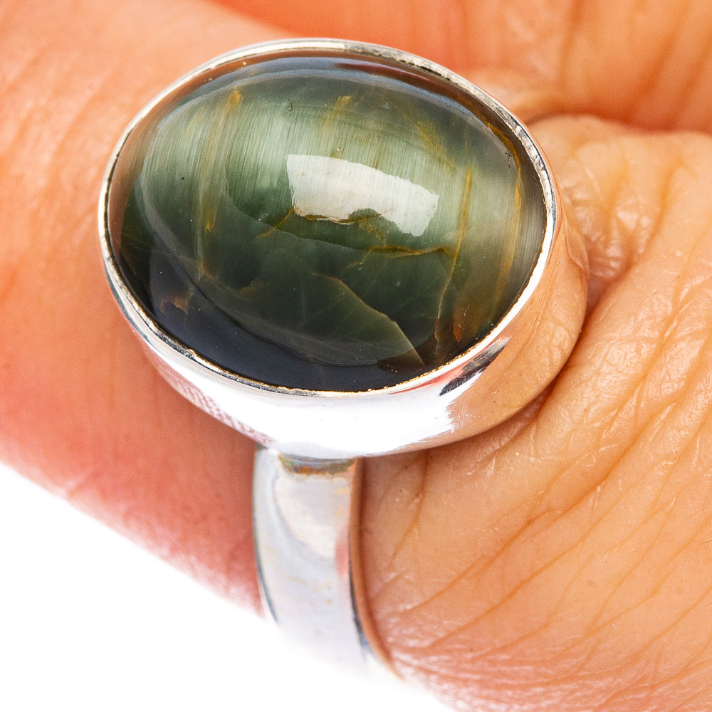 Cats Eye Ring Size 6.75 (925 Sterling Silver) R1372