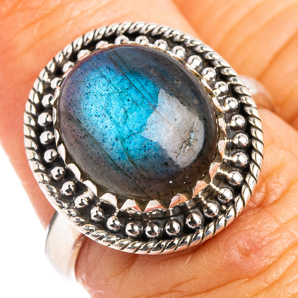 Labradorite Ring Size 7 (.925 Sterling Silver)