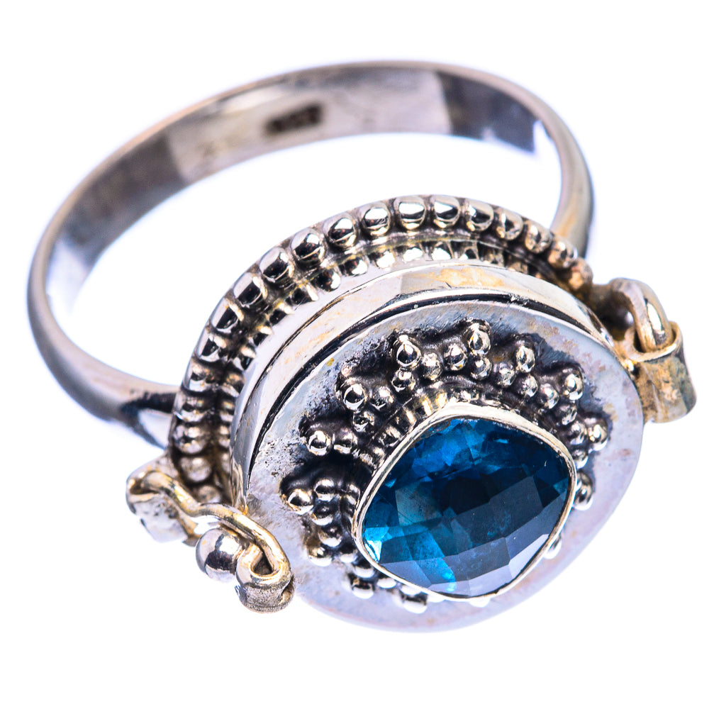 Poison London Blue Topaz Ring Size 9.75 (925 Sterling Silver) R142434
