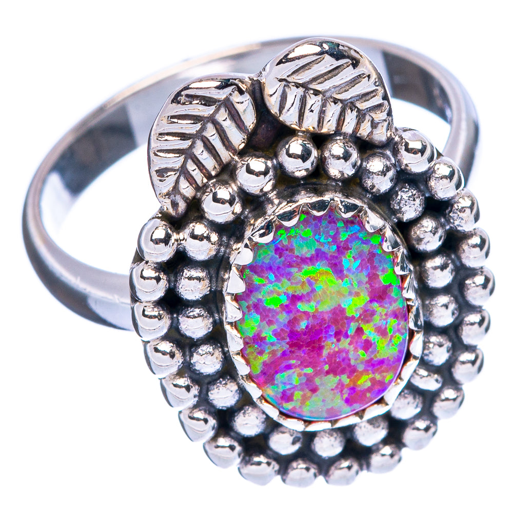 Synthetic Opal Ring Size 8 (925 Sterling Silver) R146305